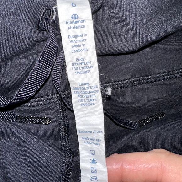 Lululemon Athletica Womens Size 6 Black Drawstring Cinchable Ankle Jogger Pants - Picture 5 of 7